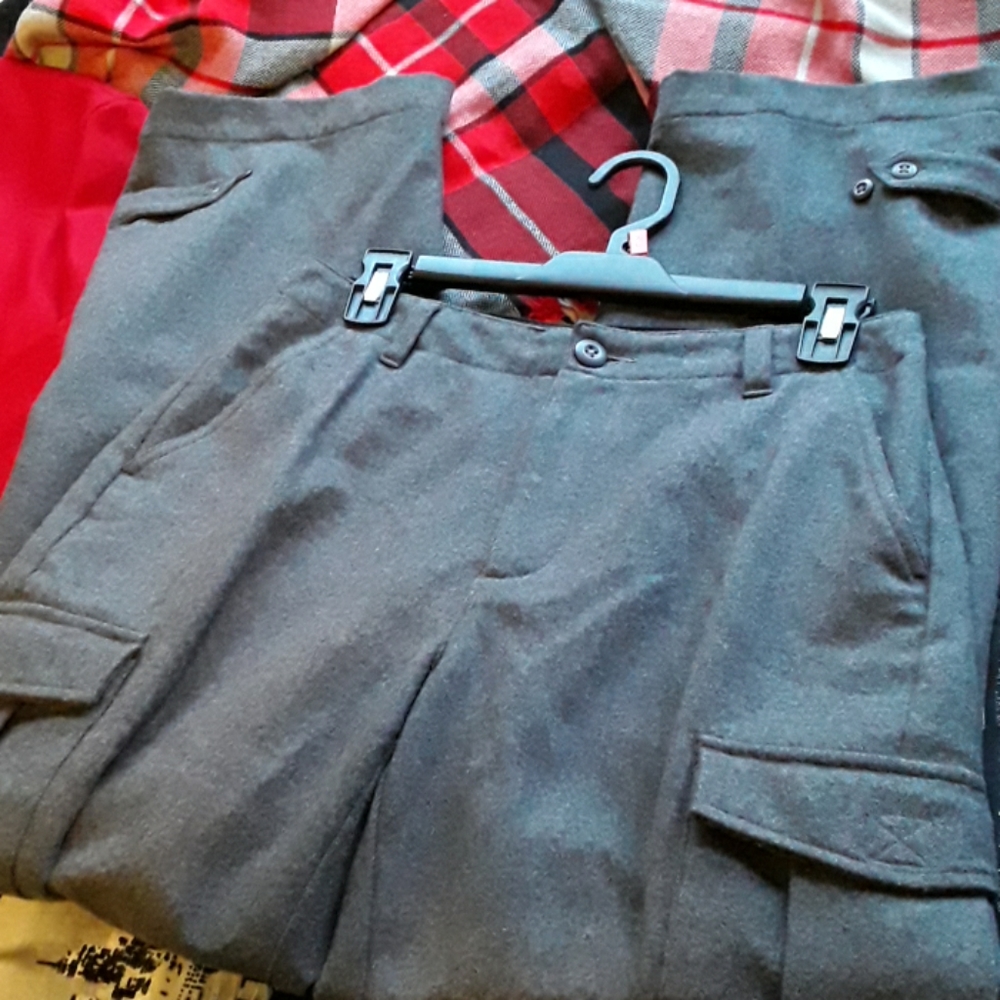 GH Bass lined wool pants ladies 6 gray